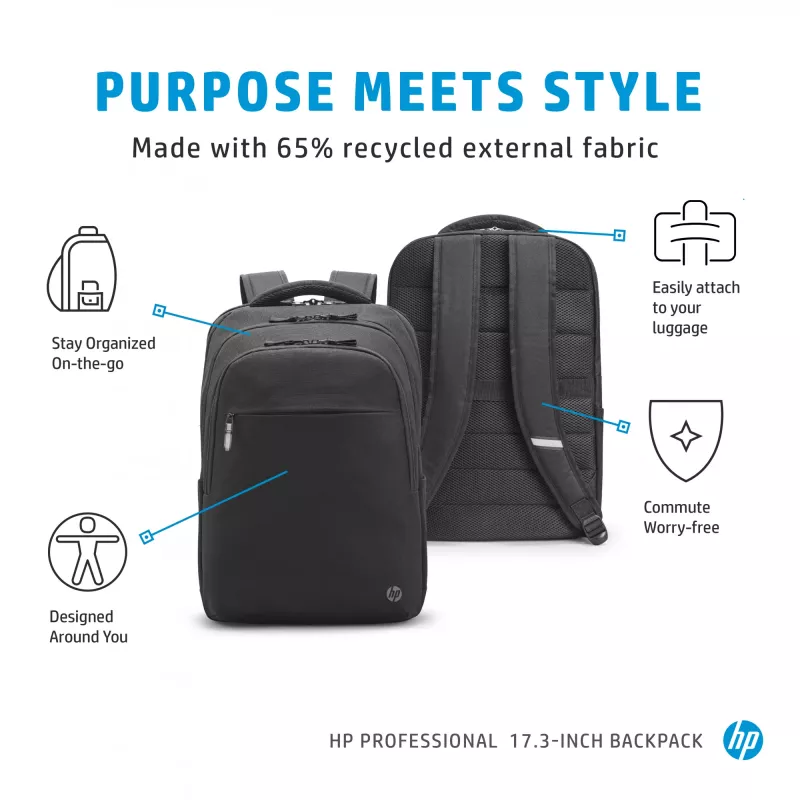 HP Professional 17.3 colių kuprinė, 740 g