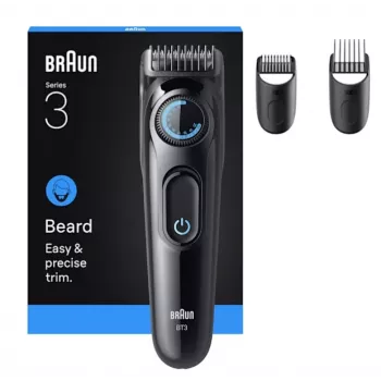Braun BT3520 barzdos kirpimo mašinėlė, baterija 40, 2 cm, juoda, mėlyna