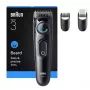 Braun BT3520 barzdos kirpimo mašinėlė, baterija 40, 2 cm, juoda, mėlyna