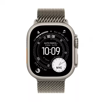 APPLE Watch Ultra 3 GPS + Cellular 49mm natūralus titano korpusas su natūralaus titano Milanese kilpa