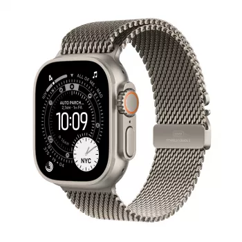 APPLE Watch Ultra 3 GPS + Cellular 49mm natūralus titano korpusas su natūralaus titano Milanese kilpa