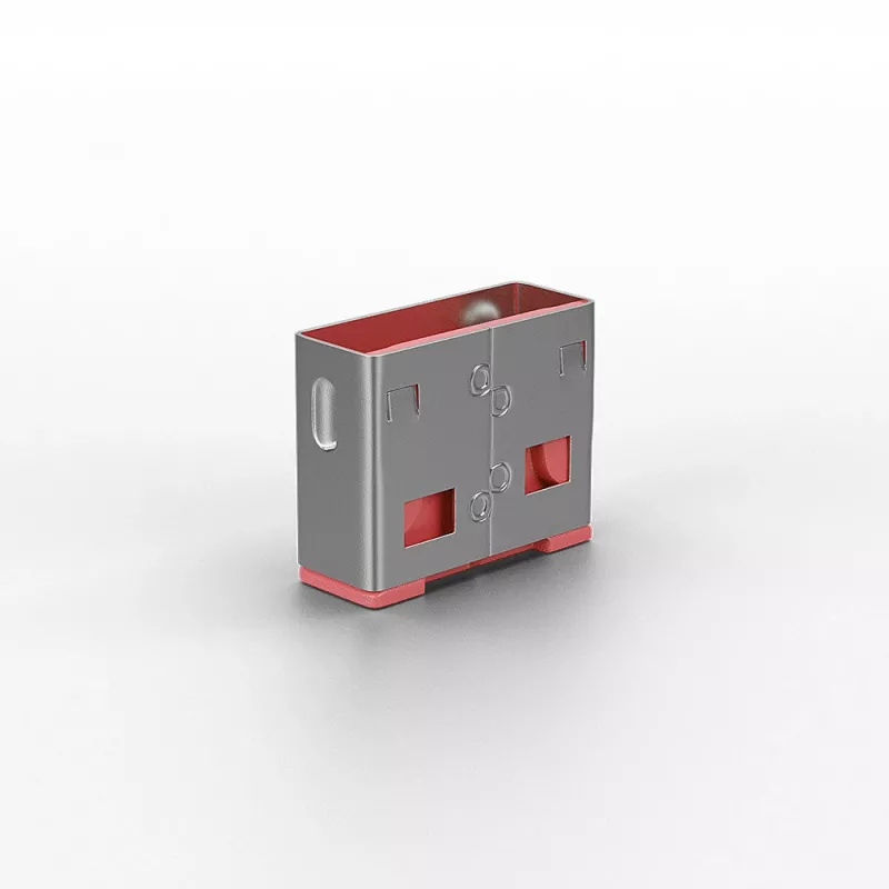 Lindy USB prievado užraktas (be rakto) – 10 vnt., rožinis