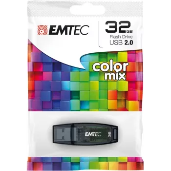 EMTEC C410 Color Mix 32GB USB atmintukas - USB 2.0 - mėlynas