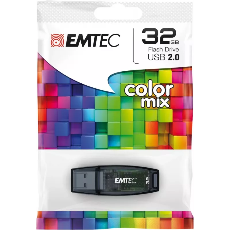 EMTEC C410 Color Mix 32GB USB atmintukas - USB 2.0 - mėlynas