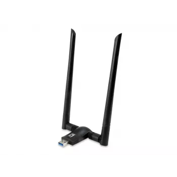 USB belaidis tinklo adapteris LevelOne AC1200 Dual Band, 1-13 kanalas