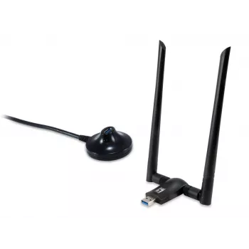 USB belaidis tinklo adapteris LevelOne AC1200 Dual Band, 1-13 kanalas