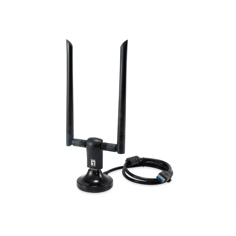 USB belaidis tinklo adapteris LevelOne AC1200 Dual Band, 1-13 kanalas