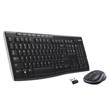 LOGITECH Wireless Desktop Mk270 - Qwertzu Swiss-Lux-lux belaidė klaviatūros ir pelės kombinacija