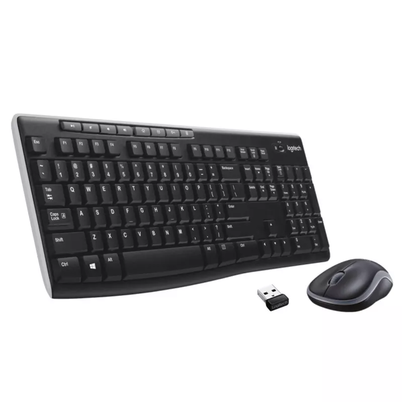 LOGITECH Wireless Desktop Mk270 - Qwertzu Swiss-Lux-lux belaidė klaviatūros ir pelės kombinacija