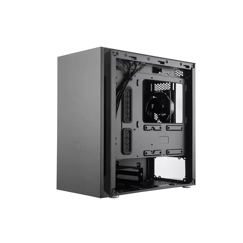 COOLER MASTER Silencio S400 Mini Tower korpusas juodas be TG