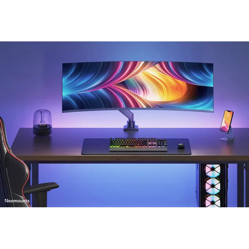 Neomounts NM-D775BLACKPLUS Monitor ranka 10-49 colių - dujinė spyruoklė - Topfix - 180° stabdymas