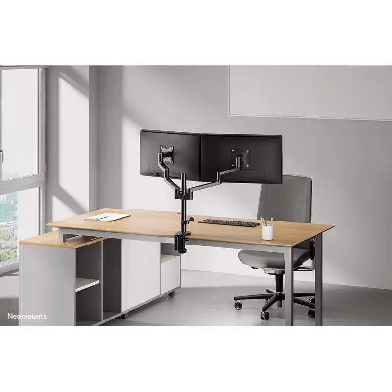 Neomounts DS60-425BL2 Monitorinis laikiklis 17-27 colių – erdvę taupantis