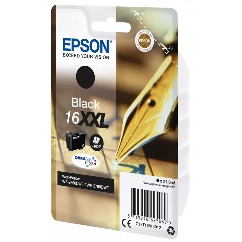 Epson 16XXL DURABrite Ultra rašalo kasetė, juoda, itin didelės talpos