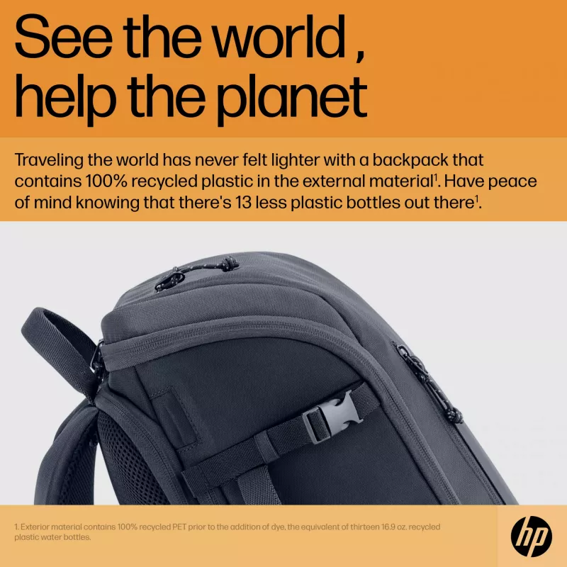 HP Travel 25 litrų 15,6 col. pilka kuprinė nešiojamam kompiuteriui