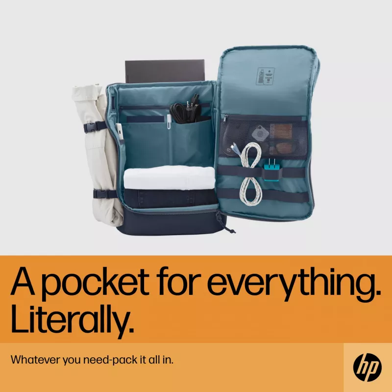 HP Travel 25 litrų 15,6 col. pilka kuprinė nešiojamam kompiuteriui