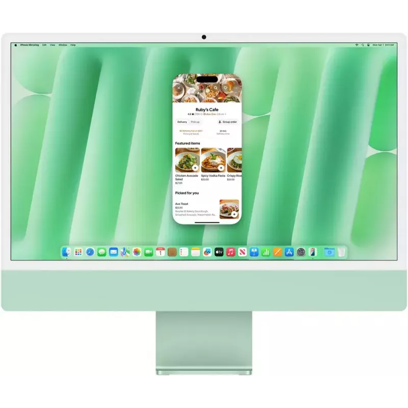 Viename kompiuteryje esantis kompiuteris Apple iMac Apple M M4 16 GB 256 GB SSD Apple GPU macOS Sequoia