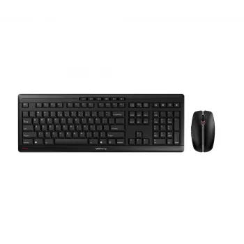 CHERRY Stream Desktop belaidė klaviatūra su pele, RF, QWERTY, US English, juoda