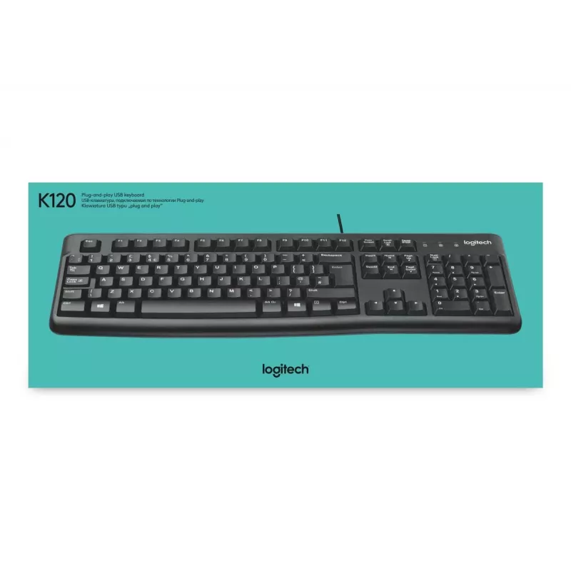 LOGITECH Klaviatūra K120 – verslui, AZERTY belgiška