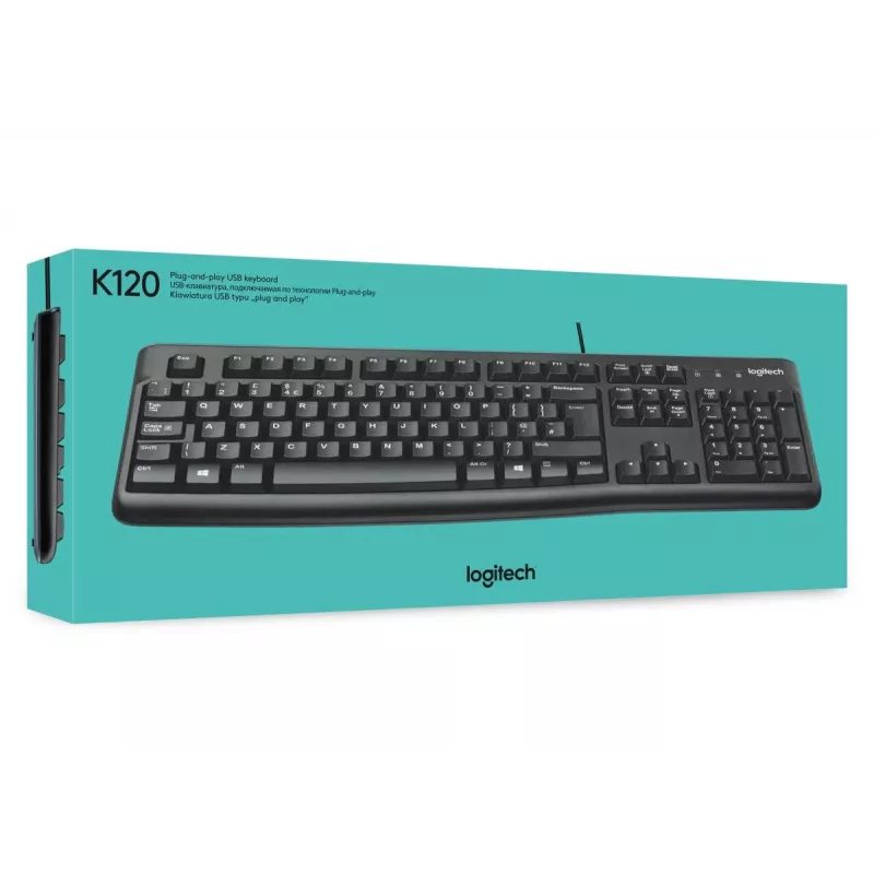 LOGITECH Klaviatūra K120 – verslui, AZERTY belgiška