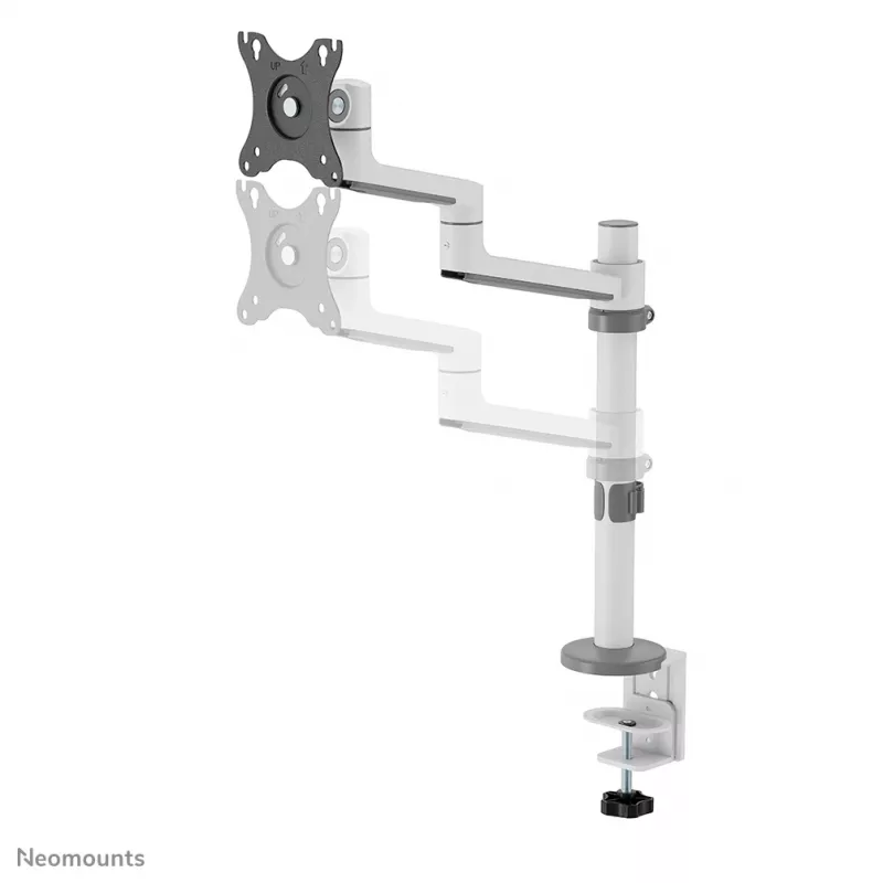 Neomounts DS60-425WH1 Monitoriaus ranka 17-27 colių - vietą taupanti, spaustuvas/įvorė, 8 kg, 43,2 cm (17 col.), 68,6 cm (27 col.), 100 x 100 mm, balta