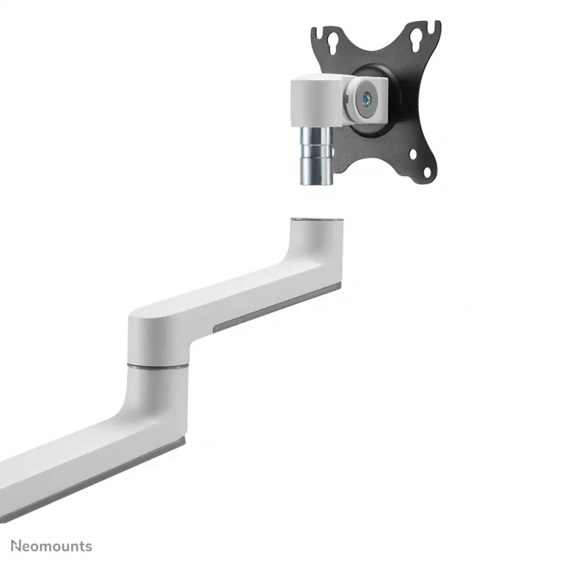 Neomounts DS60-425WH1 Monitoriaus ranka 17-27 colių - vietą taupanti, spaustuvas/įvorė, 8 kg, 43,2 cm (17 col.), 68,6 cm (27 col.), 100 x 100 mm, balta