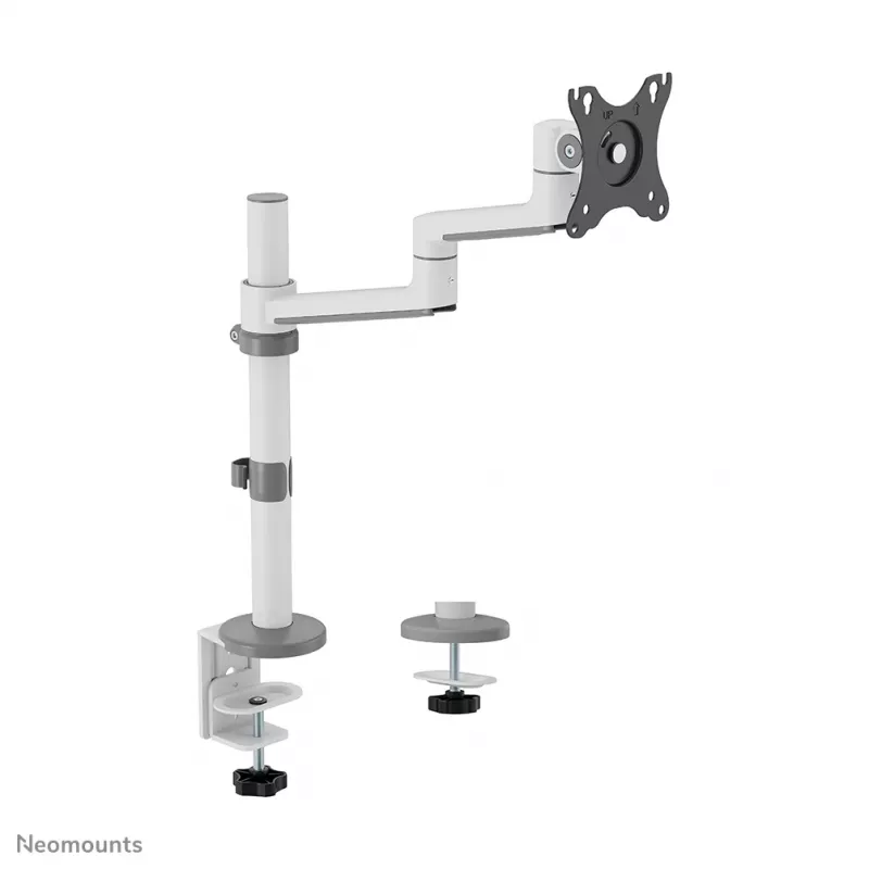 Neomounts DS60-425WH1 Monitoriaus ranka 17-27 colių - vietą taupanti, spaustuvas/įvorė, 8 kg, 43,2 cm (17 col.), 68,6 cm (27 col.), 100 x 100 mm, balta