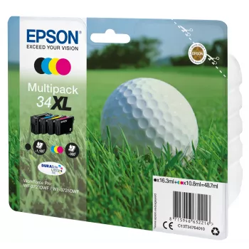 Epson 34XL DURABrite Ultra Ink rašalo kasetės multipaketas (4 spalvos)