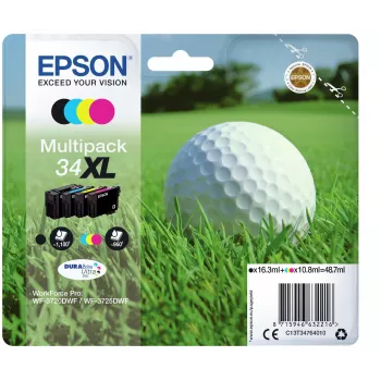 Epson 34XL DURABrite Ultra Ink rašalo kasetės multipaketas (4 spalvos)