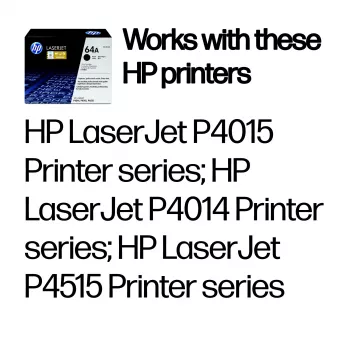 HP 64A juodos spalvos originalus lazerinio spausdintuvo kasetė, 10000 puslapių, juoda, 1 vnt.