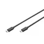 DIGITUS ASSMANN USB Type-C jungiamasis laidas, tipas C į C, vyriškas/vyriškas, 1 m, didelės spartos, juodas