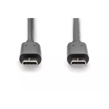 DIGITUS ASSMANN USB Type-C jungiamasis laidas, tipas C į C, vyriškas/vyriškas, 1 m, didelės spartos, juodas