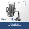 Cellularline Hug Flexi - Universalus automobilinis laikiklis telefonui su siurbtuku