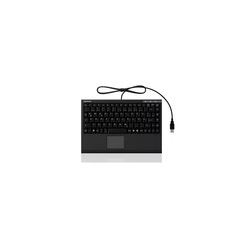 KeySonic ACK-540U+ (DE) klaviatūra biurui USB QWERTZ juoda Vokietijos išdėstymas