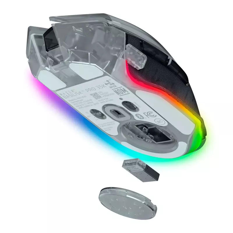 Razer Basilisk V3 Pro 35K Phantom White Edition belaidė žaidimų pelė