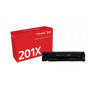 Juodas toneris Everyday™ Black Toner by Xerox, suderinamas su HP 201X (CF400X), didelės talpos