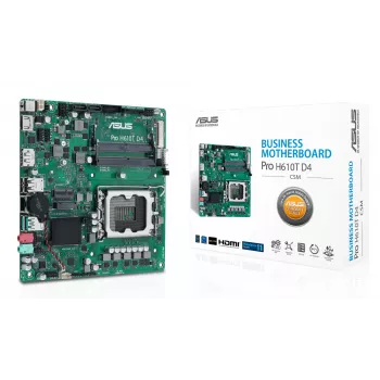 ASUS Pro H610T D4-CSM Intel H610 LGA 1700 plokštė Thin Mini ITX
