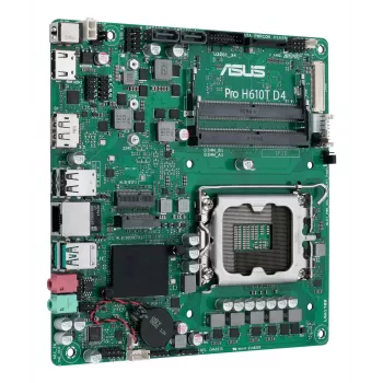 ASUS Pro H610T D4-CSM Intel H610 LGA 1700 plokštė Thin Mini ITX
