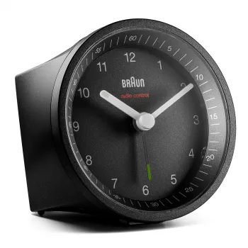 Braun BC07 radijo bangomis valdomas analoginis žadintuvas juodas