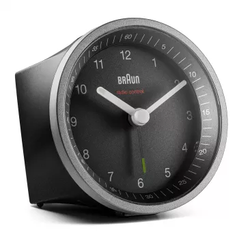 Braun BC07 radijo bangomis valdomas analoginis žadintuvas juodas