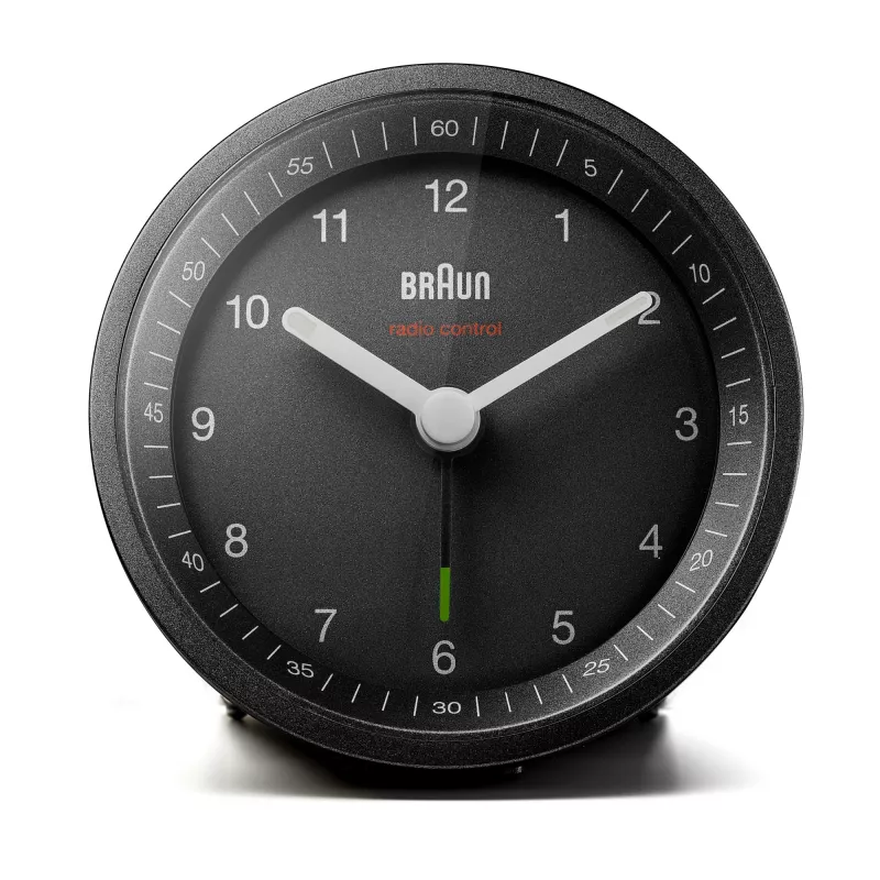 Braun BC07 radijo bangomis valdomas analoginis žadintuvas juodas