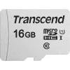 TRANSCEND Micro SDHC kortelė 300s 16GB UHS-I U1 su adapteriu