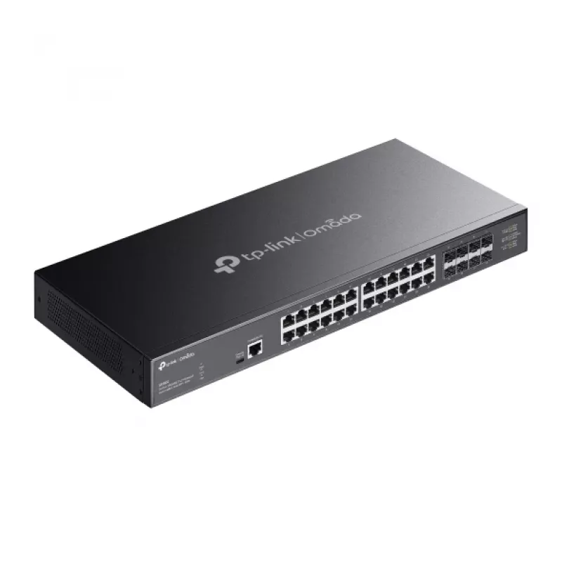 TP-Link Omada SX3832 24 prievadų 10GBASE-T L2+ valdomas jungiklis su 8 10GE SFP+ lizdais