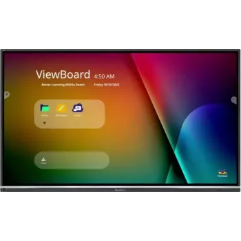 Viewsonic IFP7550-5F interaktyvi lenta 190,5 cm (75 col.) 3840 x 2160 pikseliai Liečiamas ekranas Juoda HDMI