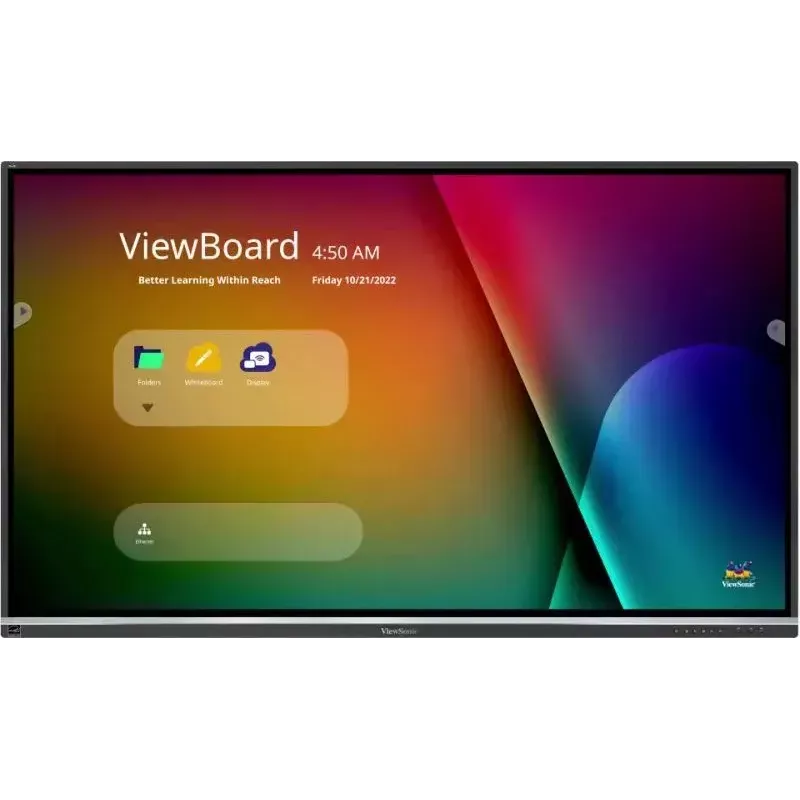Viewsonic IFP7550-5F interaktyvi lenta 190,5 cm (75 col.) 3840 x 2160 pikseliai Liečiamas ekranas Juoda HDMI