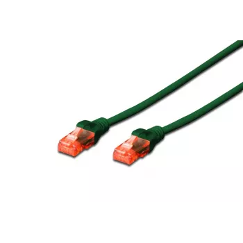 DIGITUS Patch laidas - CAT6 - U/UTP - Snagless - Cu - 0,25 m - Žalia