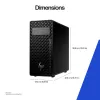 HP Z2 Tower G1i Intel Core Ultra 9 285K 64 GB DDR5-SDRAM 2 TB SSD NVIDIA RTX 2000 Ada Windows 11 Pro darbo stotis, AI darbo stotis, AI asmeninis kompiuteris, juoda