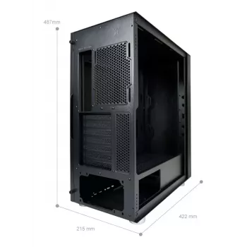 Korpusas LC-Power LC-8000B-ON Midi Tower juodas