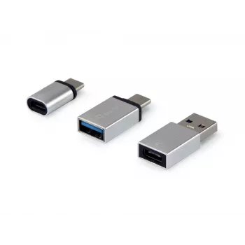 “Equip” USB-C OTG adapterių rinkinys (3 vnt.), sidabrinis