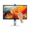 ALOGIC Clarity Max Touch 32C4KPDWT jutiklinis monitorius, 32 colių, 3840x2160 4K UHD, 65 W Power Delivery, 8MP internetinė kamera, USB šakotuvas, juodas/sidabrinis