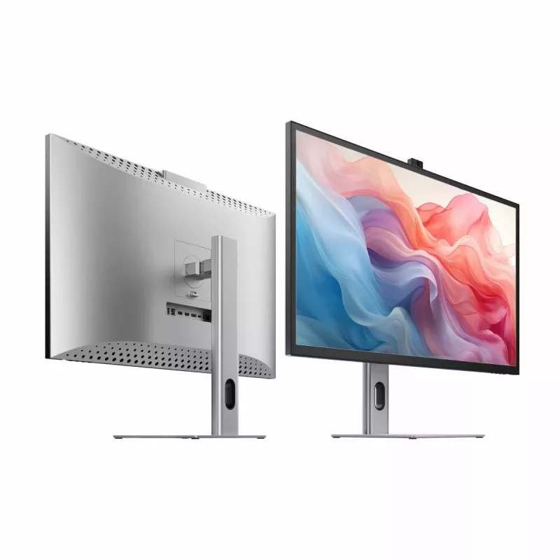 ALOGIC Clarity Max Touch 32C4KPDWT jutiklinis monitorius, 32 colių, 3840x2160 4K UHD, 65 W Power Delivery, 8MP internetinė kamera, USB šakotuvas, juodas/sidabrinis